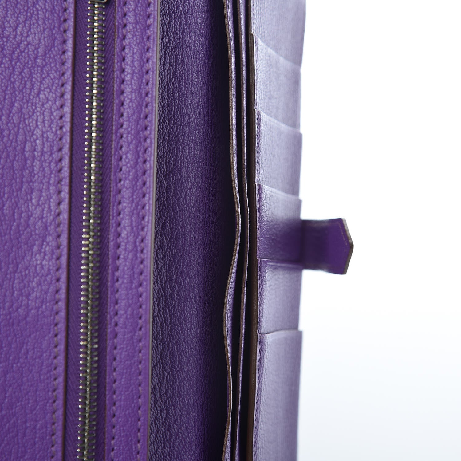 Hermes Chevre Mysore Bearn Gusset Wallet Parme 8 of 14