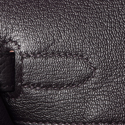 Hermes Taurillon Clemence Birkin 35 Prunoir 9 of 31