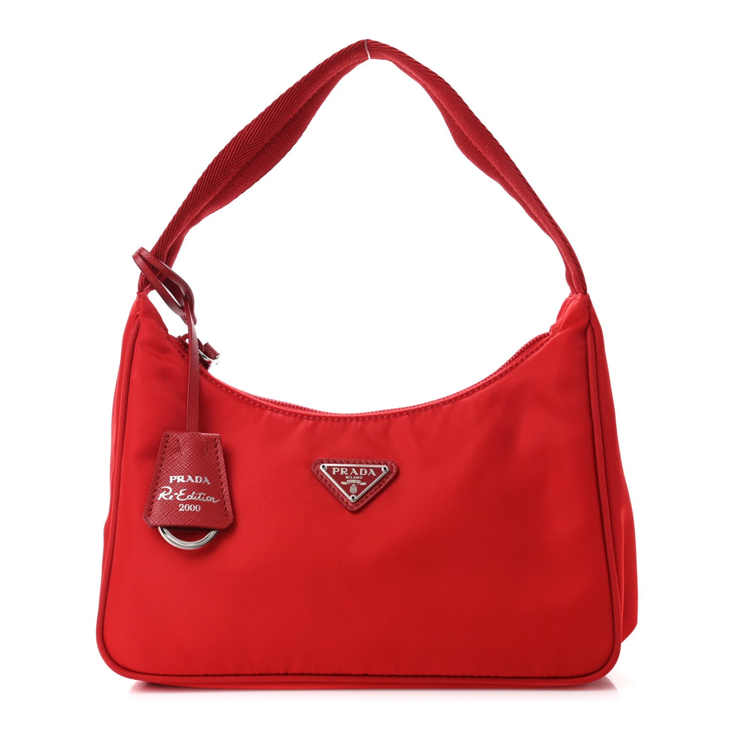 Prada Tessuto Nylon Mini Re-Edition 2000 Bag Rosso 1 of 4
