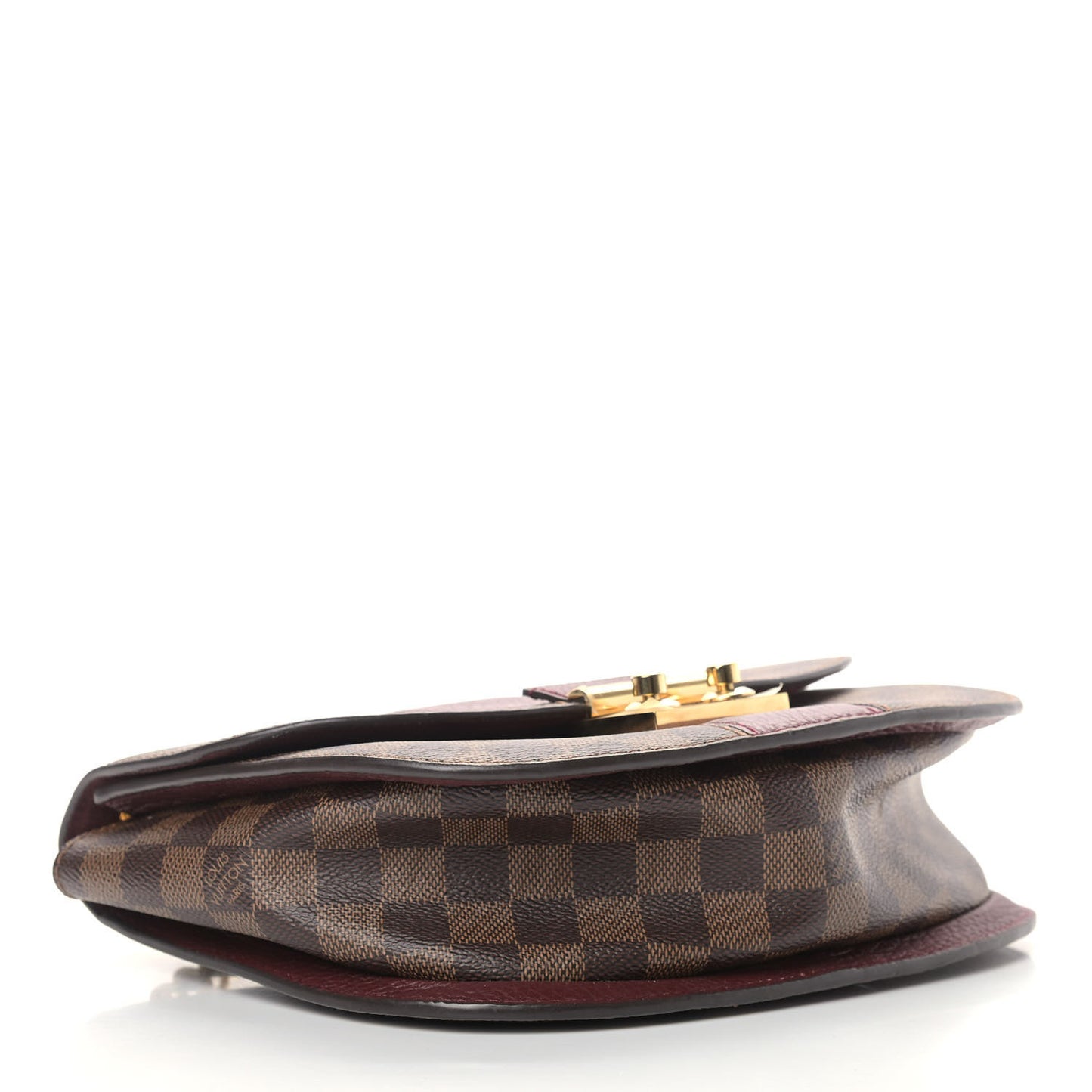 Damier Ebene Cuir Taurillon Wight Bordeaux