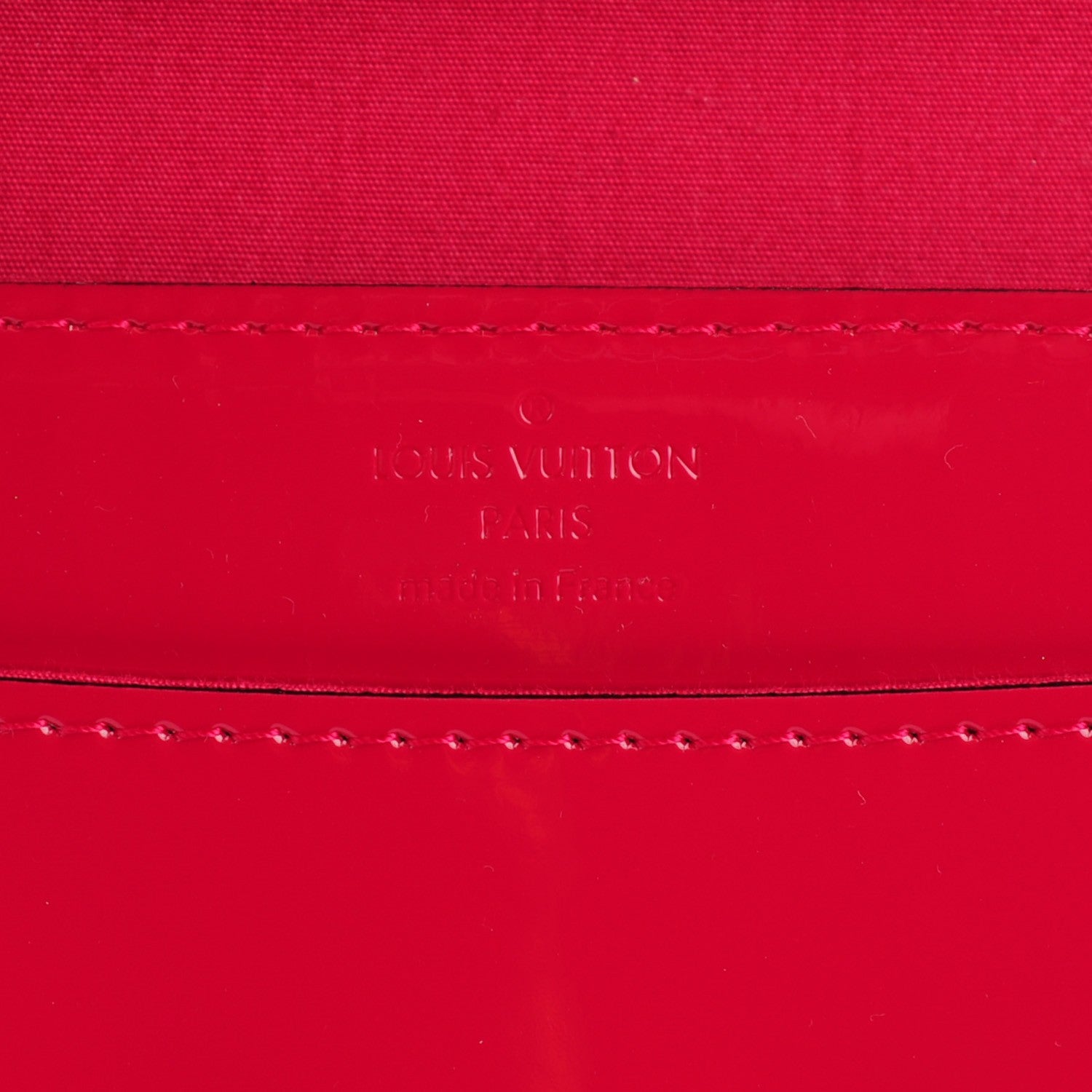 Louis Vuitton Patent Louise Clutch Rose Indien 6 of 7
