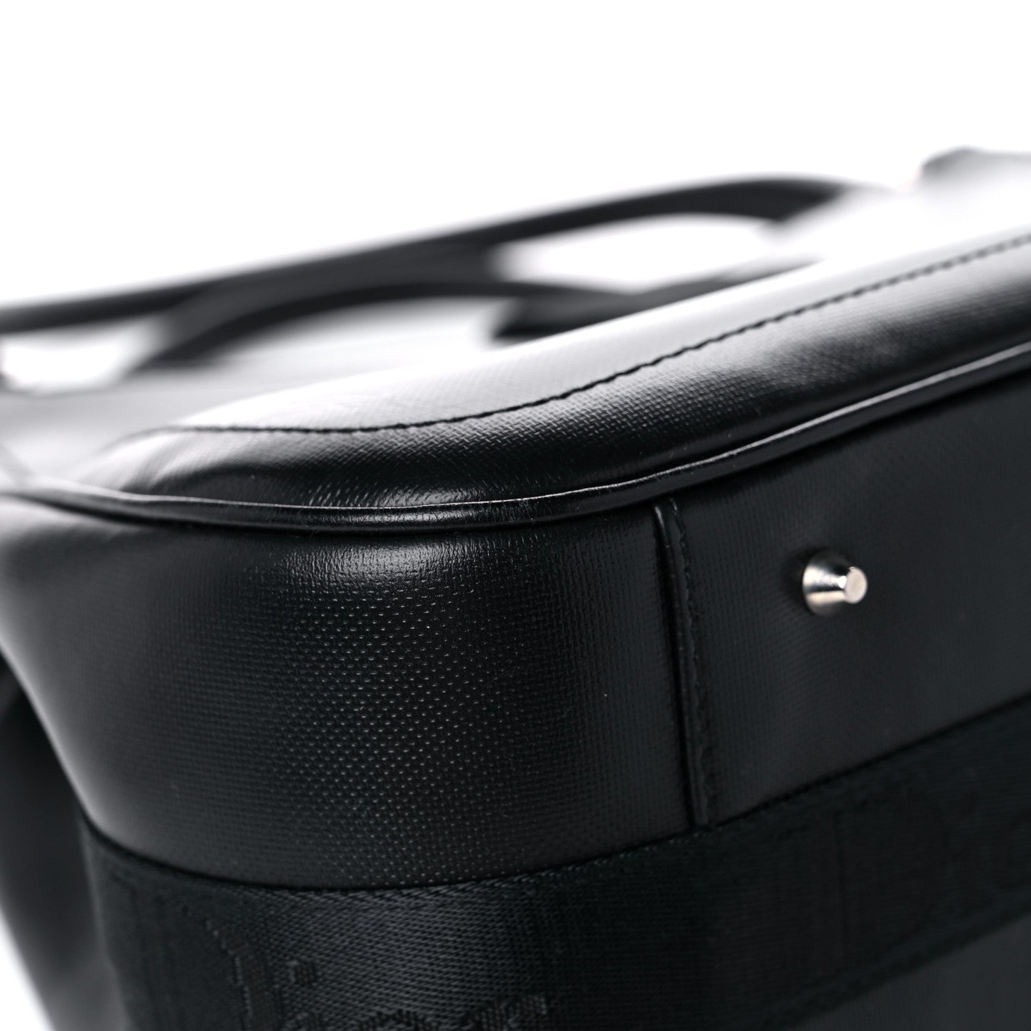 Christian Dior Coated Canvas Crystal Hardcore Shoulder Bag Black 8 of 14