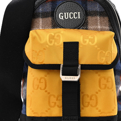 Gucci Wool Econyl Nylon Monogram Off The Grid Sling Backpack Crop Multicolor 8 of 10