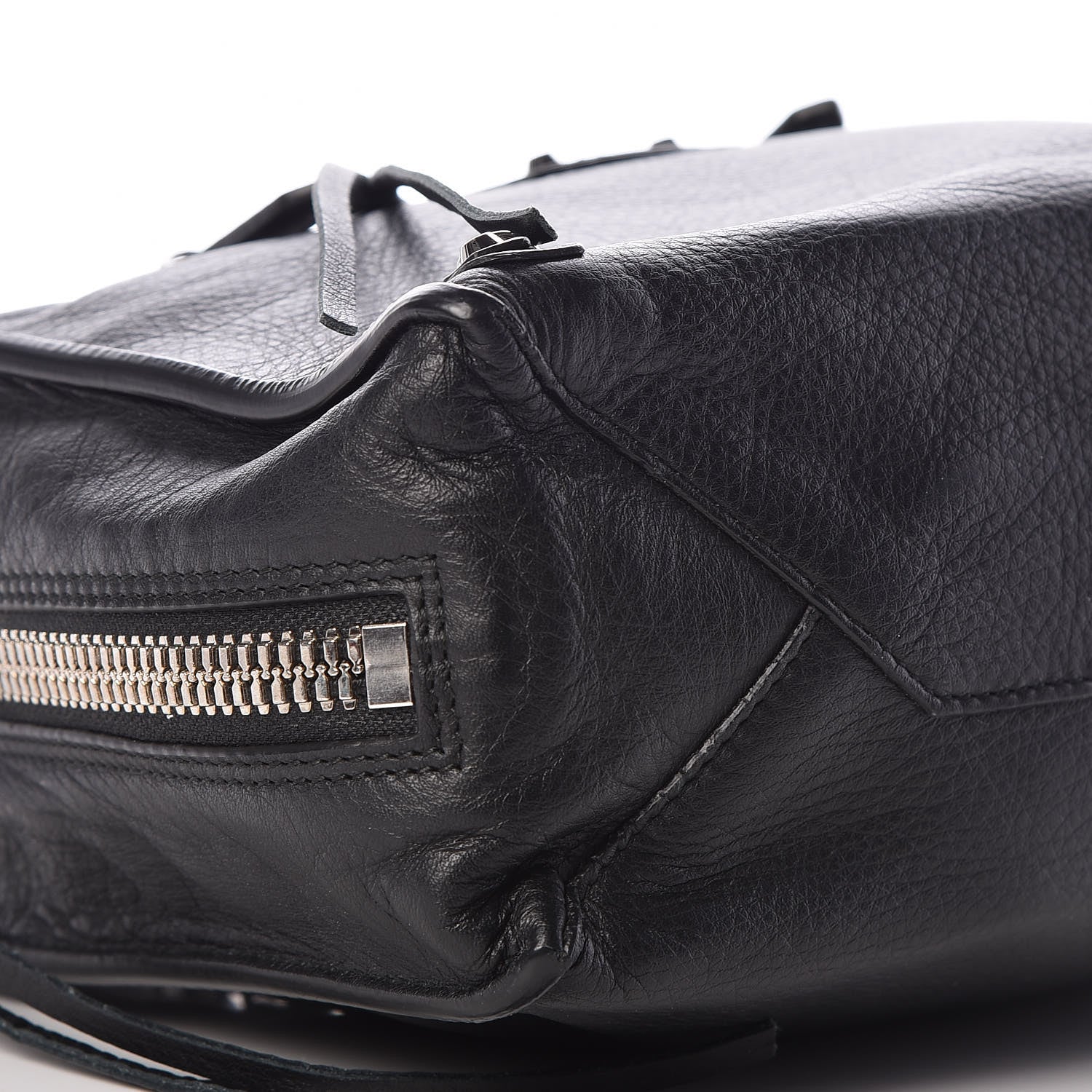 Balenciaga Grained Calfskin Papier Mini A4 Zip Around Tote Black 5 of 11