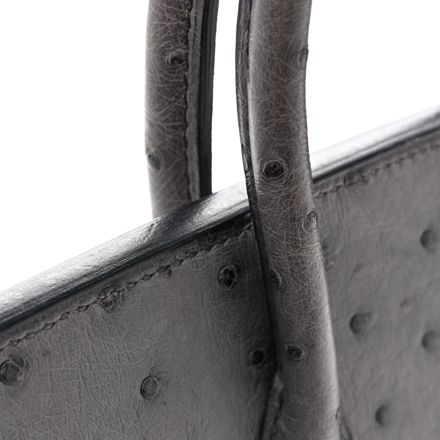 Hermes Ostrich Birkin 25 Gris Agate 14 of 15