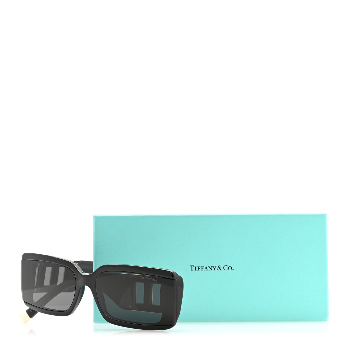 Acetate Rectangle TF4197 Sunglasses Black