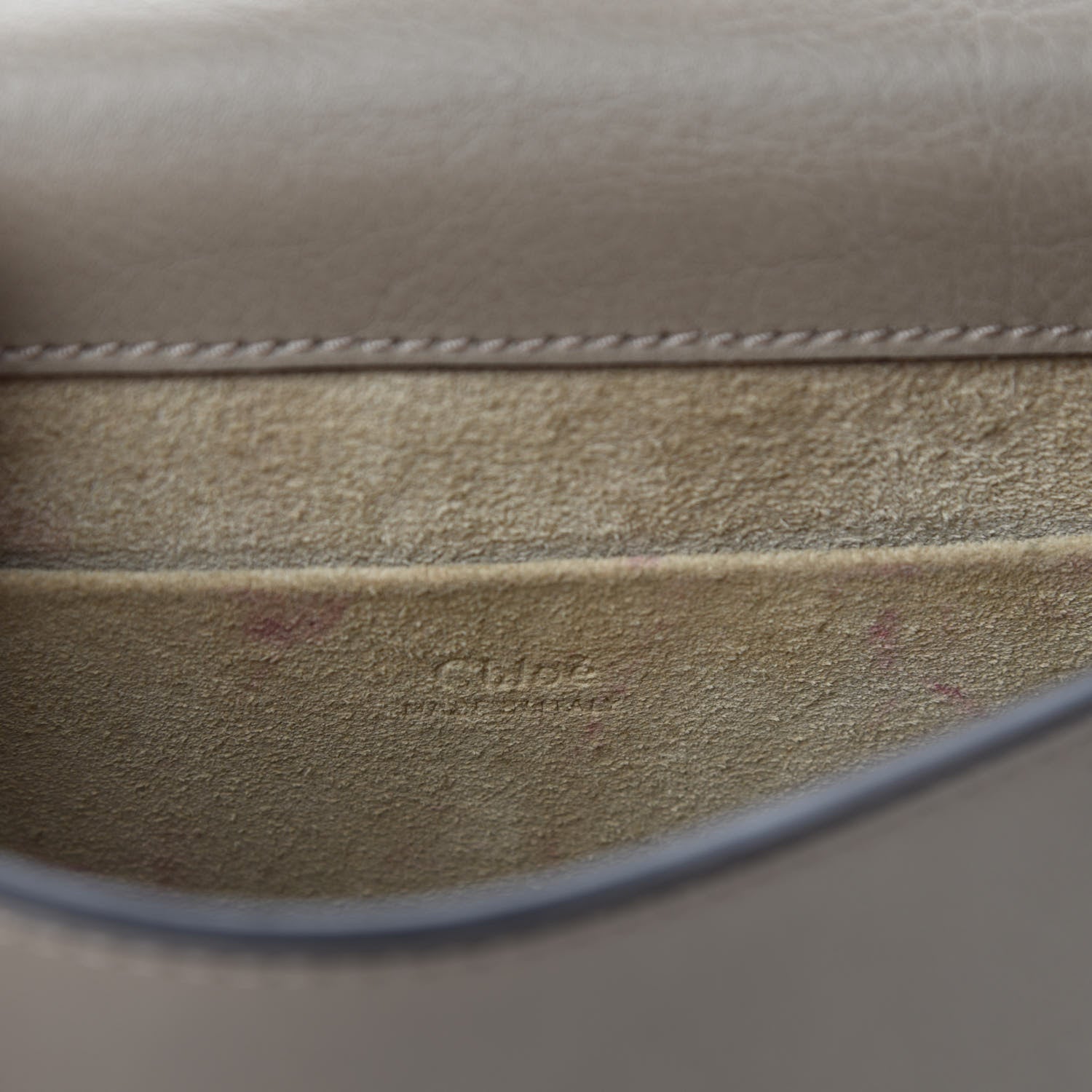 Chloe Calfskin Suede Small Nile Bracelet Bag Motty Grey 8 of 9