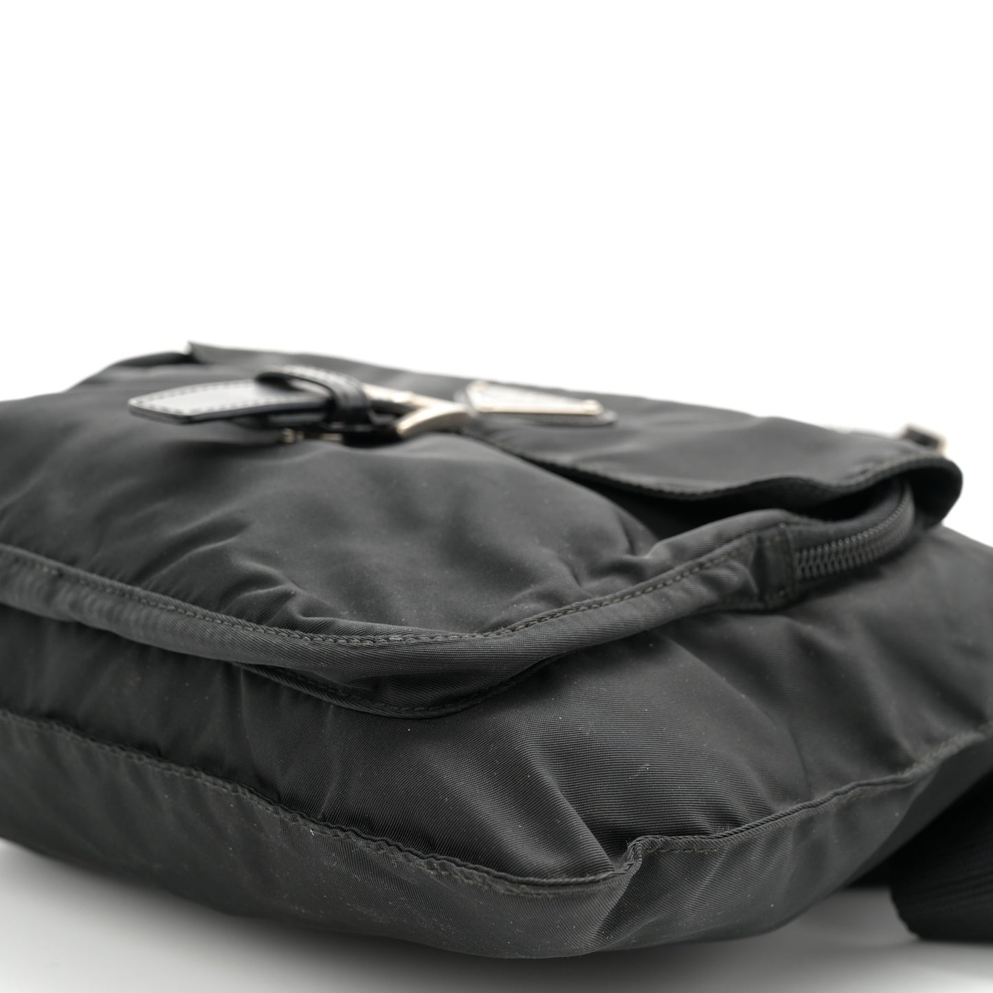 Nylon Vela Sling Messenger Bag Black