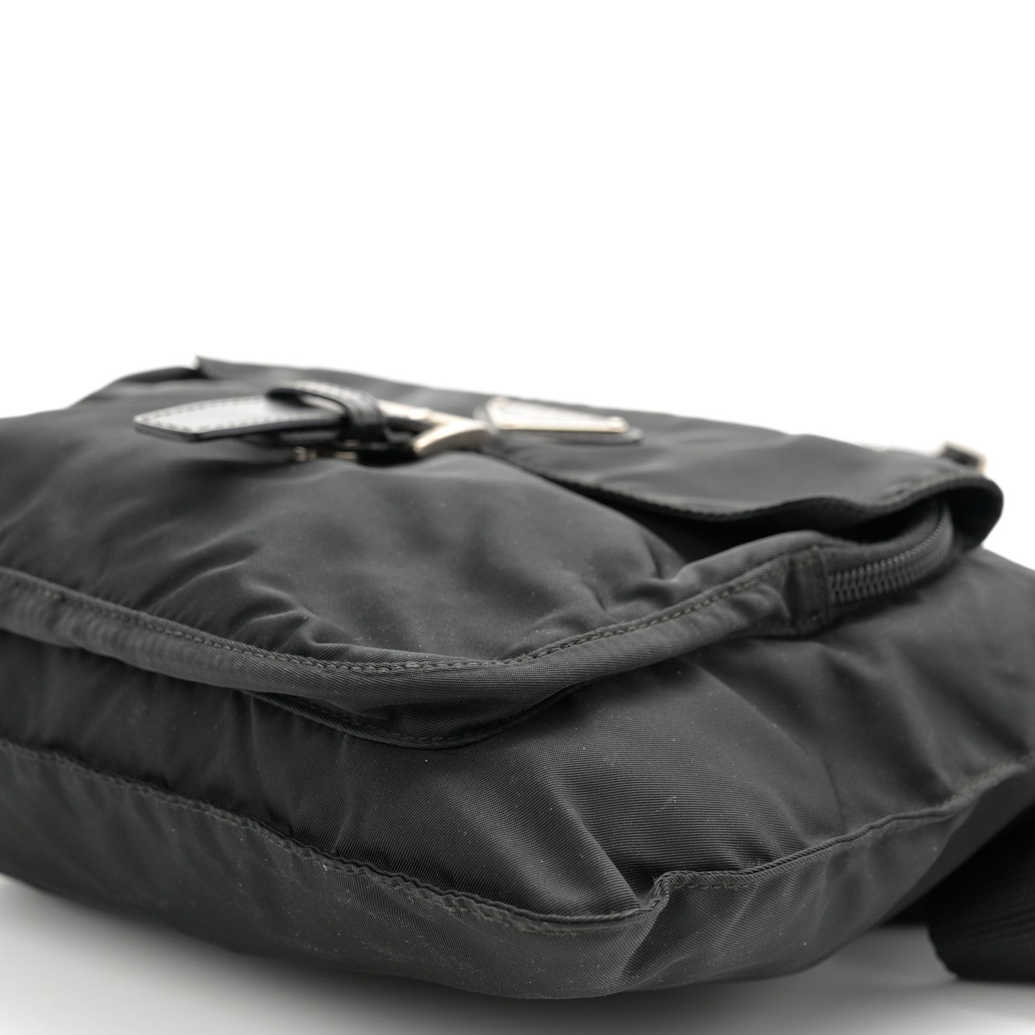 Prada Nylon Vela Sling Messenger Bag Black 10 of 12