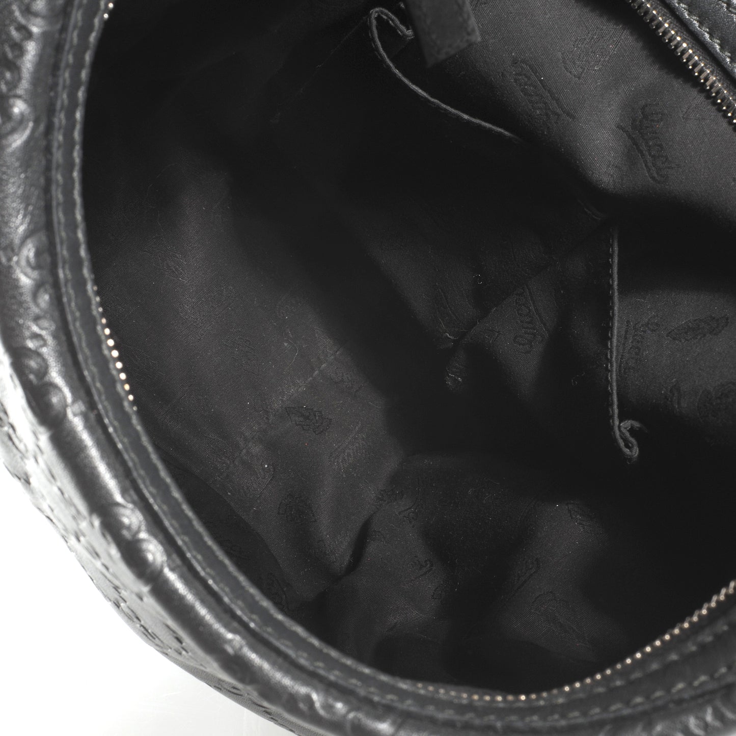 Guccissima GG Twins Medium Hobo Black