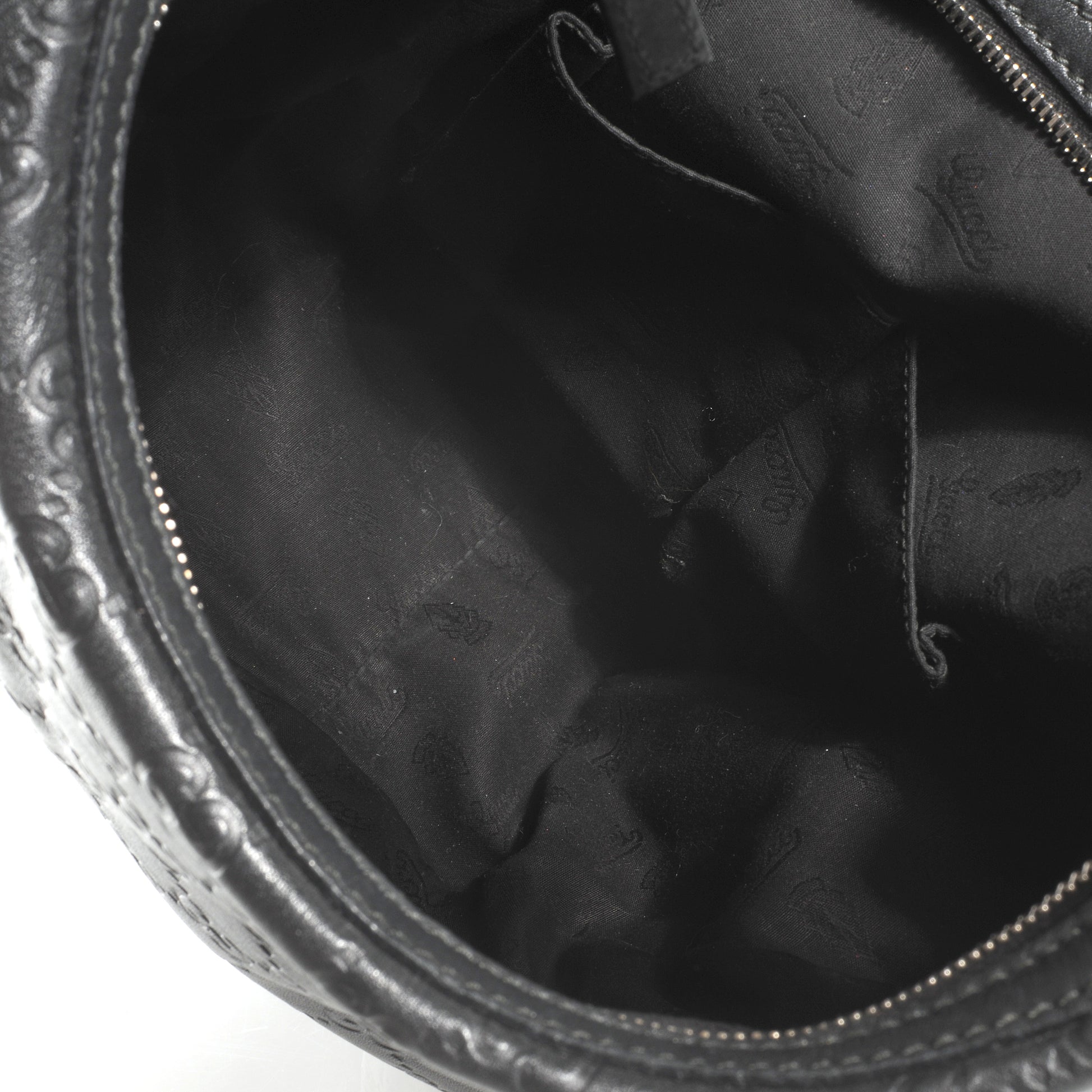 Gucci Guccissima GG Twins Medium Hobo Black 8 of 8