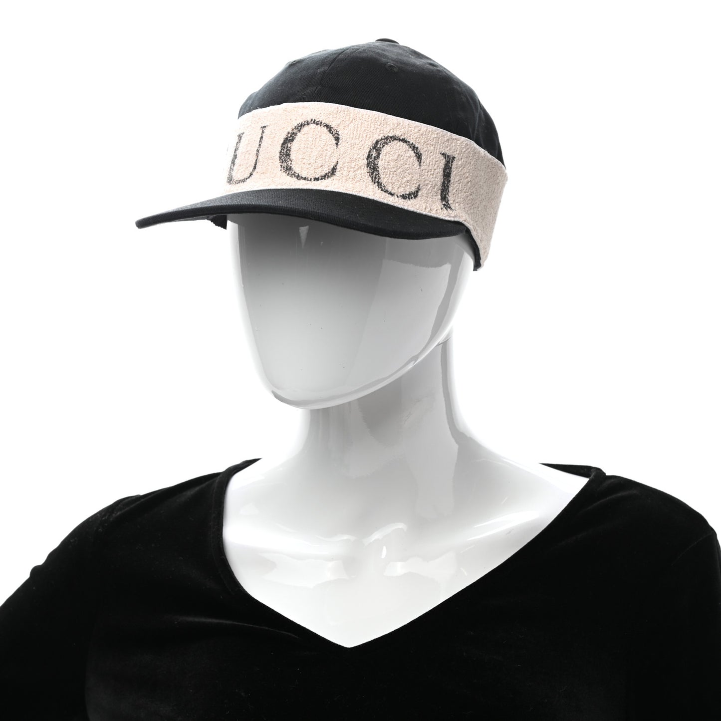 Gabardine Gucci Headband Baseball Hat M Black