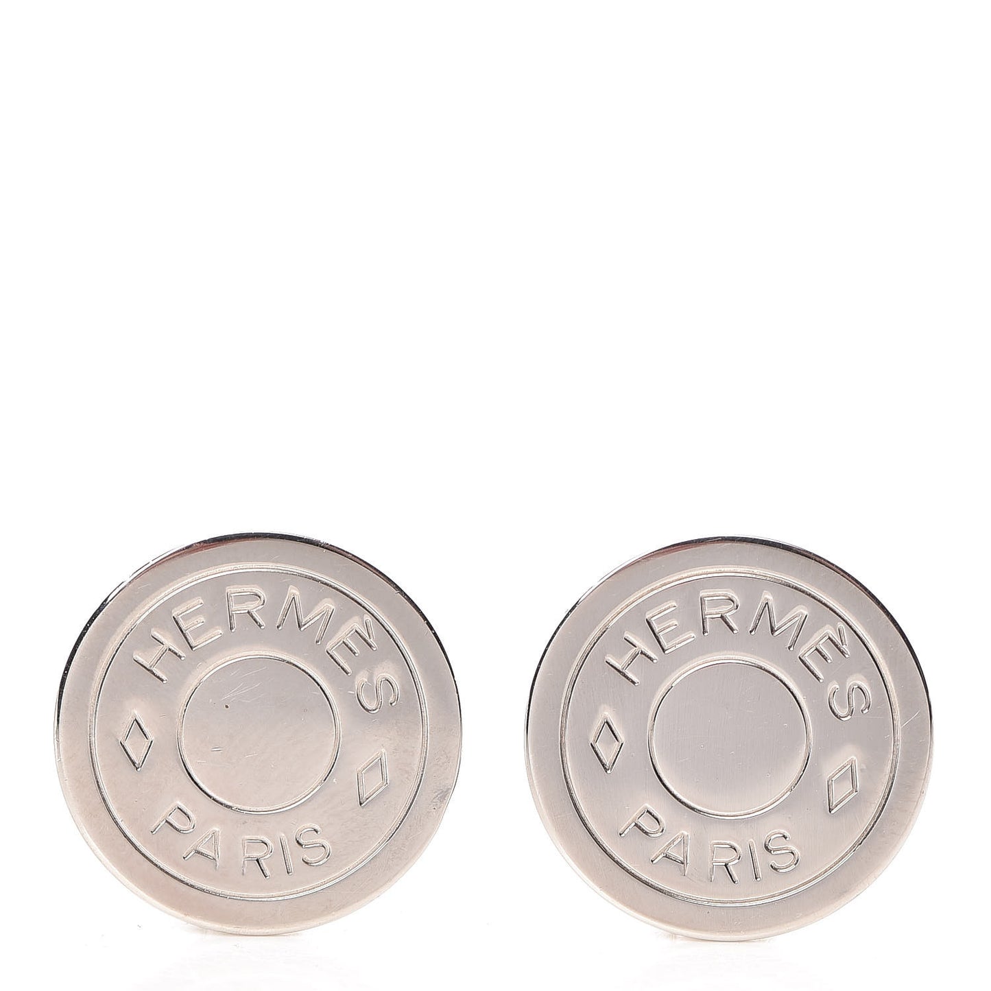 Palladium Clou De Selle Clip On Earrings