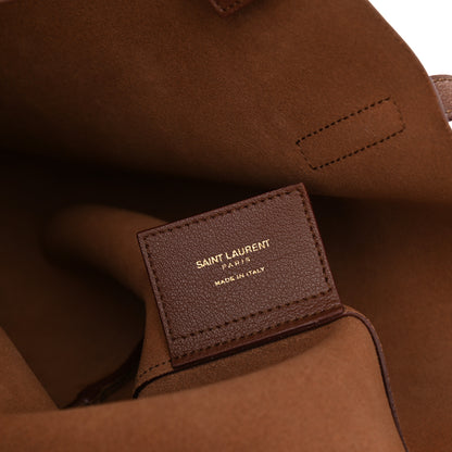 Saint Laurent Calfskin Large Shopping Tote Old Brandy 7 of 10