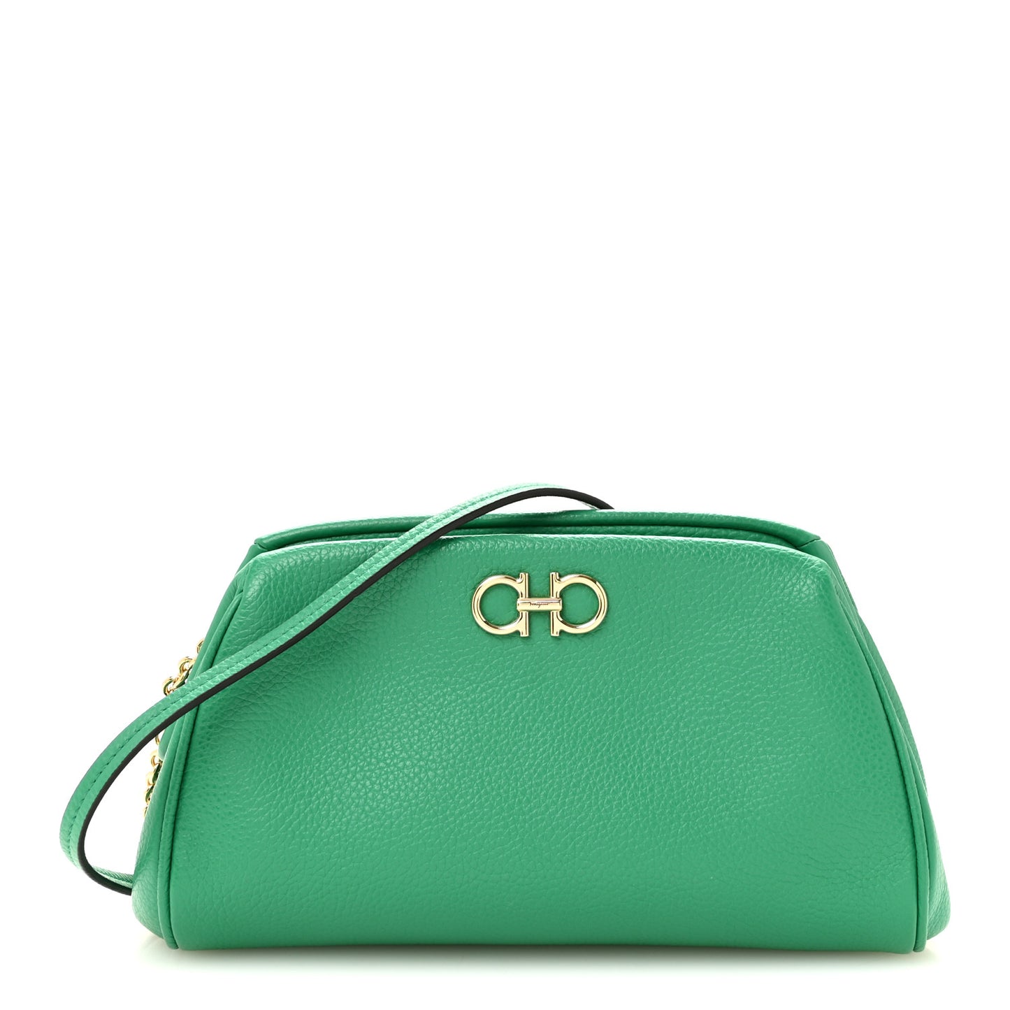 Eram Calfskin Gancini Mini Clutch Smeraldo