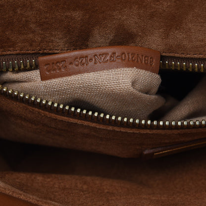 Fendi Vitello Suede Large Peekaboo Iconic Satchel Cuoio Rame Moro 8 of 15