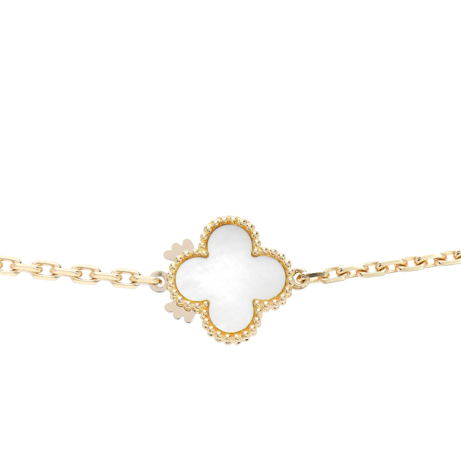 Van Cleef & Arpels 18K Yellow Gold Onyx Mother of Pearl 16 Motifs Magic Alhambra Necklace 4 of 4