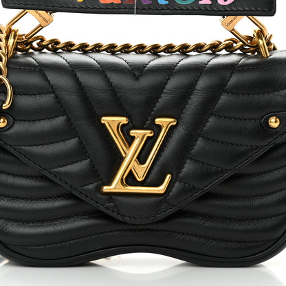 Louis Vuitton Calfskin New Wave Chain MM Black 8 of 13