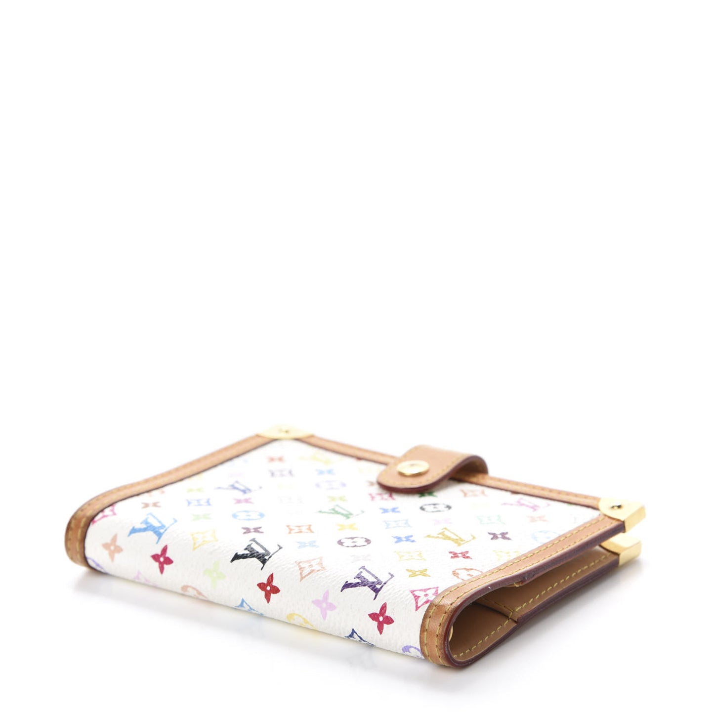 Monogram Multicolor Small Ring Agenda Cover White