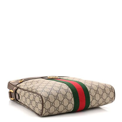 Gucci GG Supreme Monogram Web Medium Ophidia Messenger Bag Brown 4 of 10