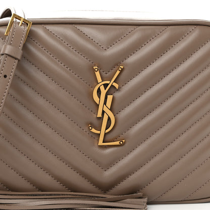 Saint Laurent Calfskin Matelasse Monogram Lou Camera Bag Taupe 7 of 9