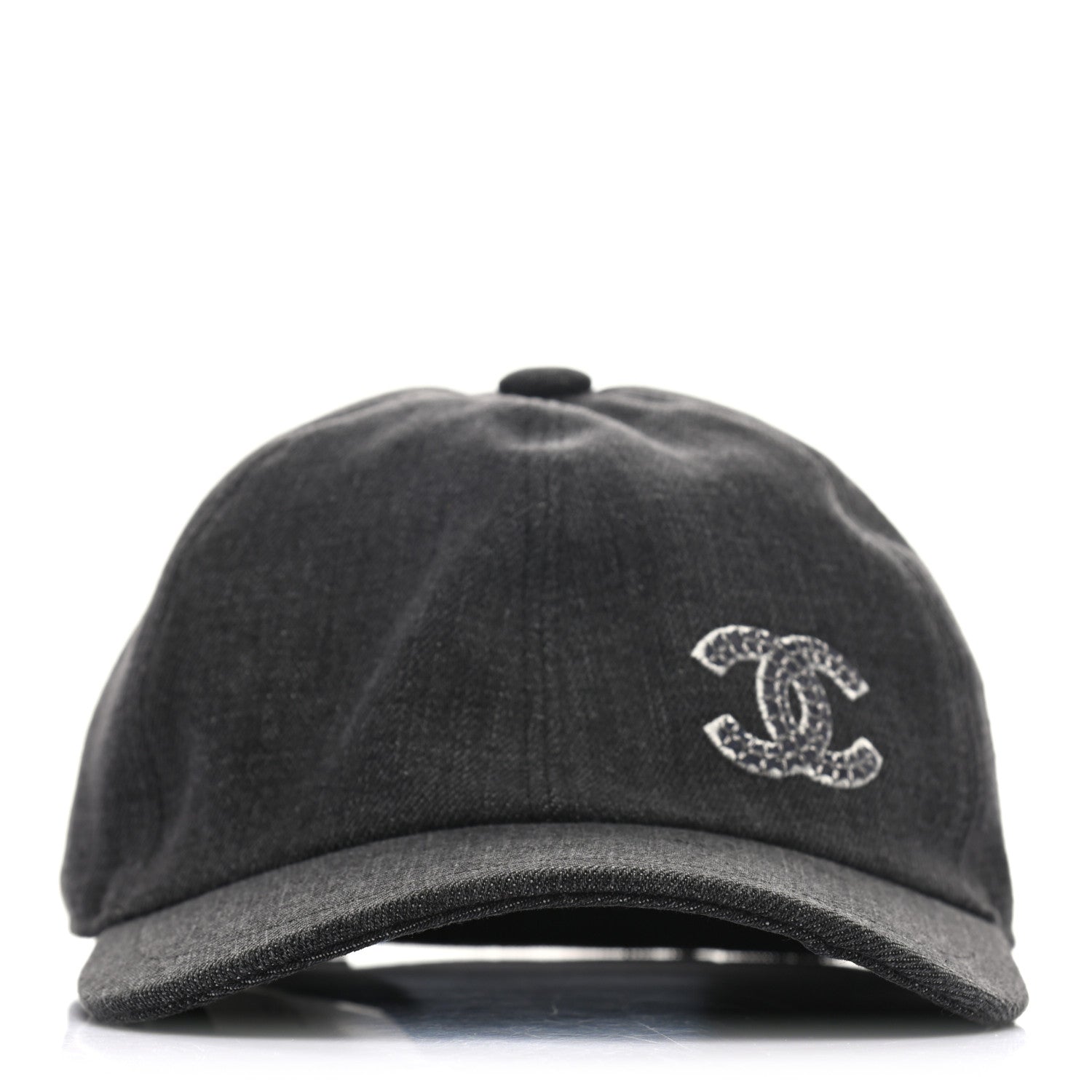 Chanel Cotton Sequin CC Cap Hat Black 3 of 8