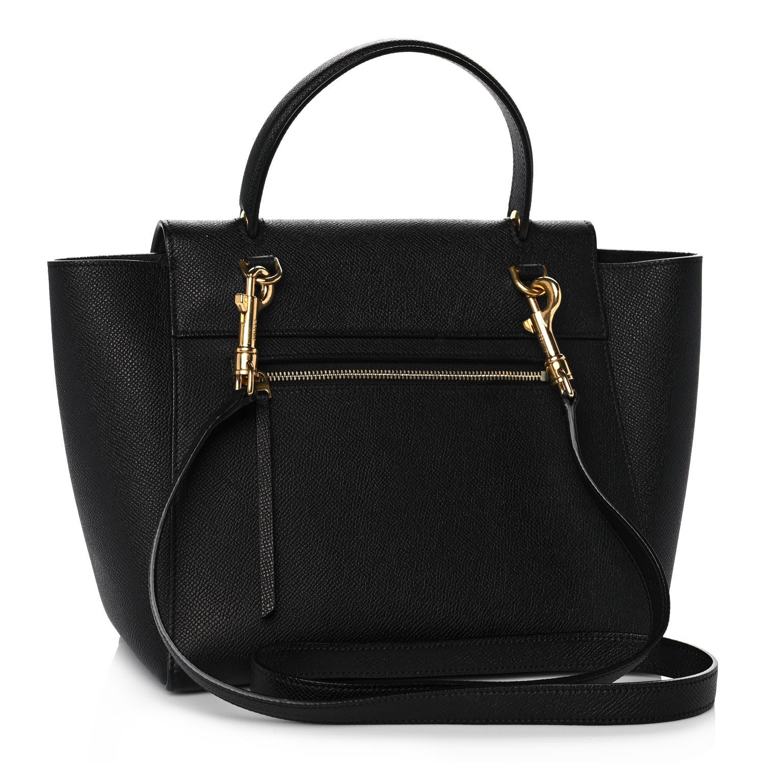 Celine Grained Calfskin Micro Belt Bag Black 3 of 10