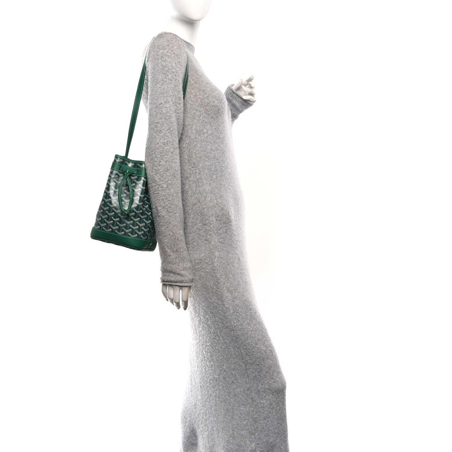 Goyard Goyardine Petit Flot Bucket Bag PM Green 2 of 9