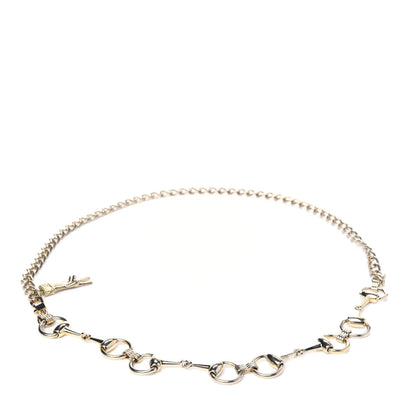 Gucci Brass Horsebit Chain Belt Gold 3 of 4