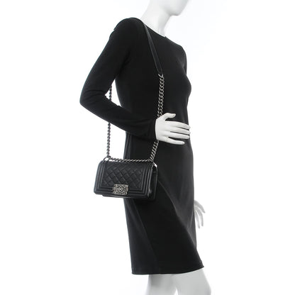 Chanel Caviar Quilted Small Boy Flap Black 2 of 8