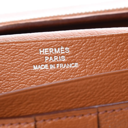 Hermes Ostrich Bearn Wallet Gold 7 of 9