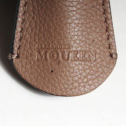 Alexander McQueen Pebbled Calfskin Skull Padlock Zip Around Tote Cocco 7 of 10