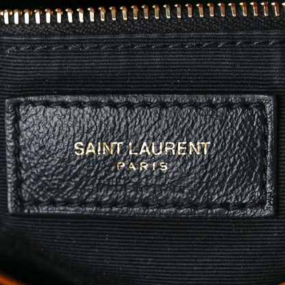 Saint Laurent Lambskin Quilted Medium Loulou Puffer Monogram Chain Satchel Miel Dark 7 of 13