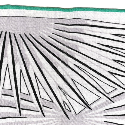 Hermes Cashmere Silk Mythiques Phoenix Coloriage Shawl 140 Gris Chine Black Vert 6 of 8