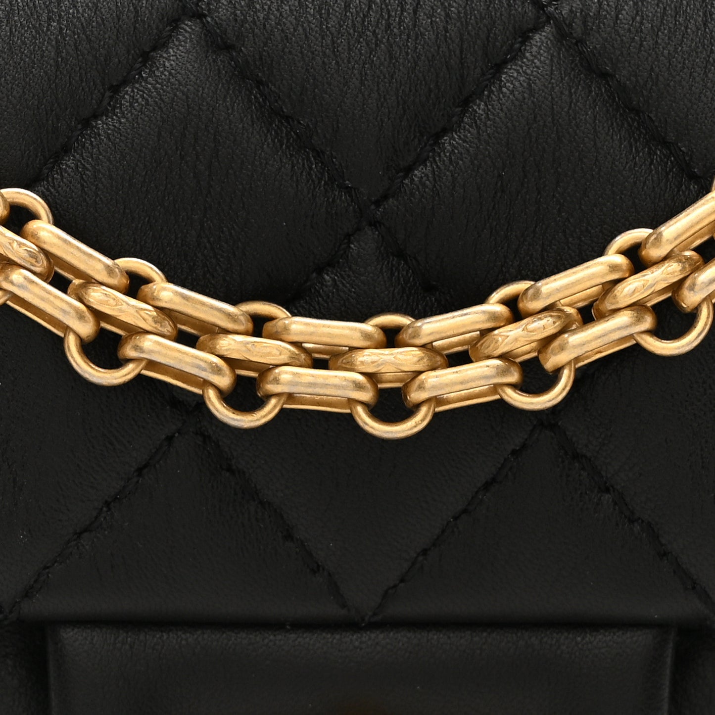 Calfskin Quilted 2.55 Reissue Mini Flap Black