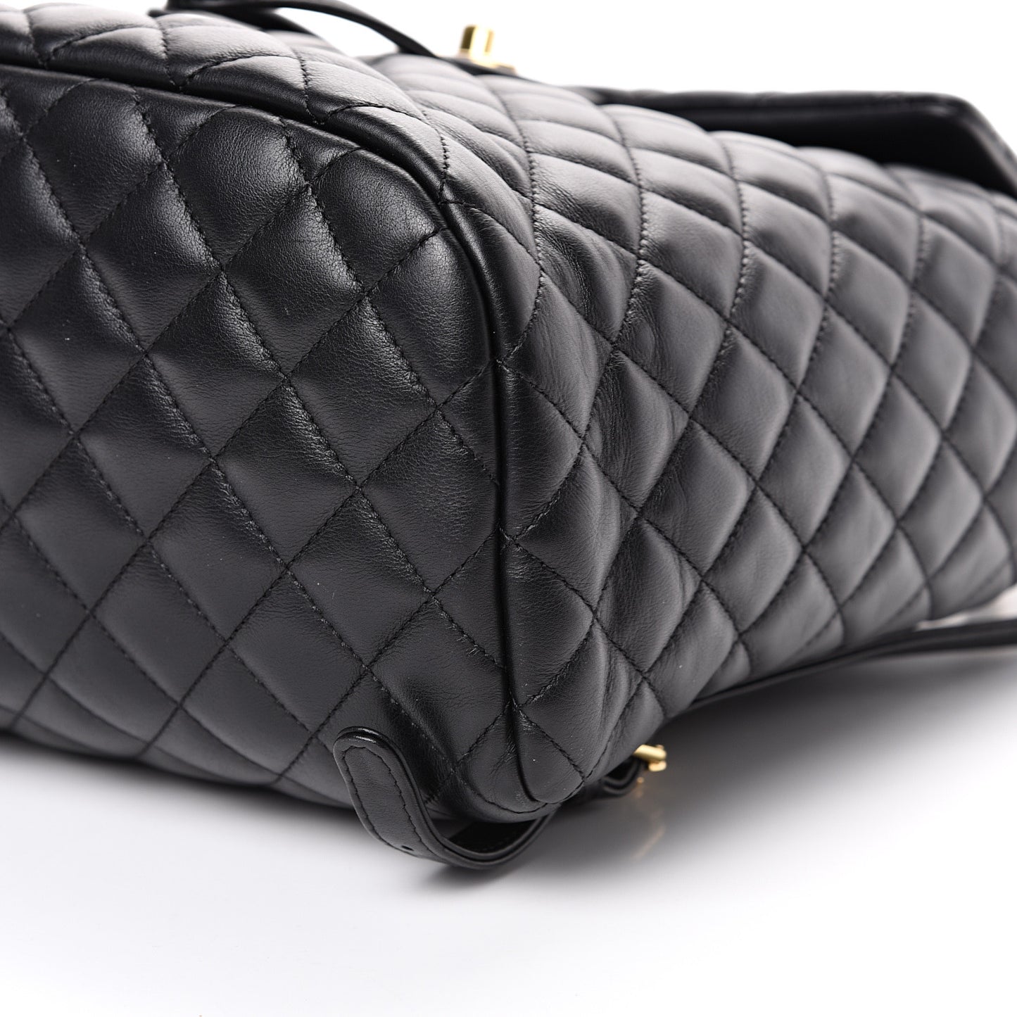 Lambskin Quilted Large Urban Spirit Backpack Black