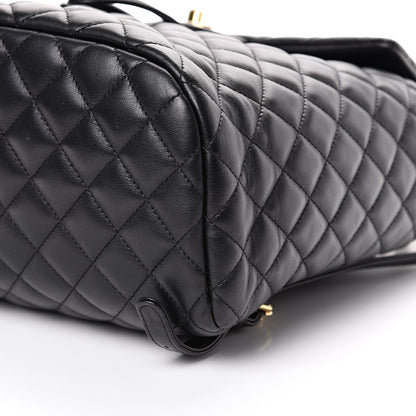 Chanel Lambskin Quilted Large Urban Spirit Backpack Black 9 of 10