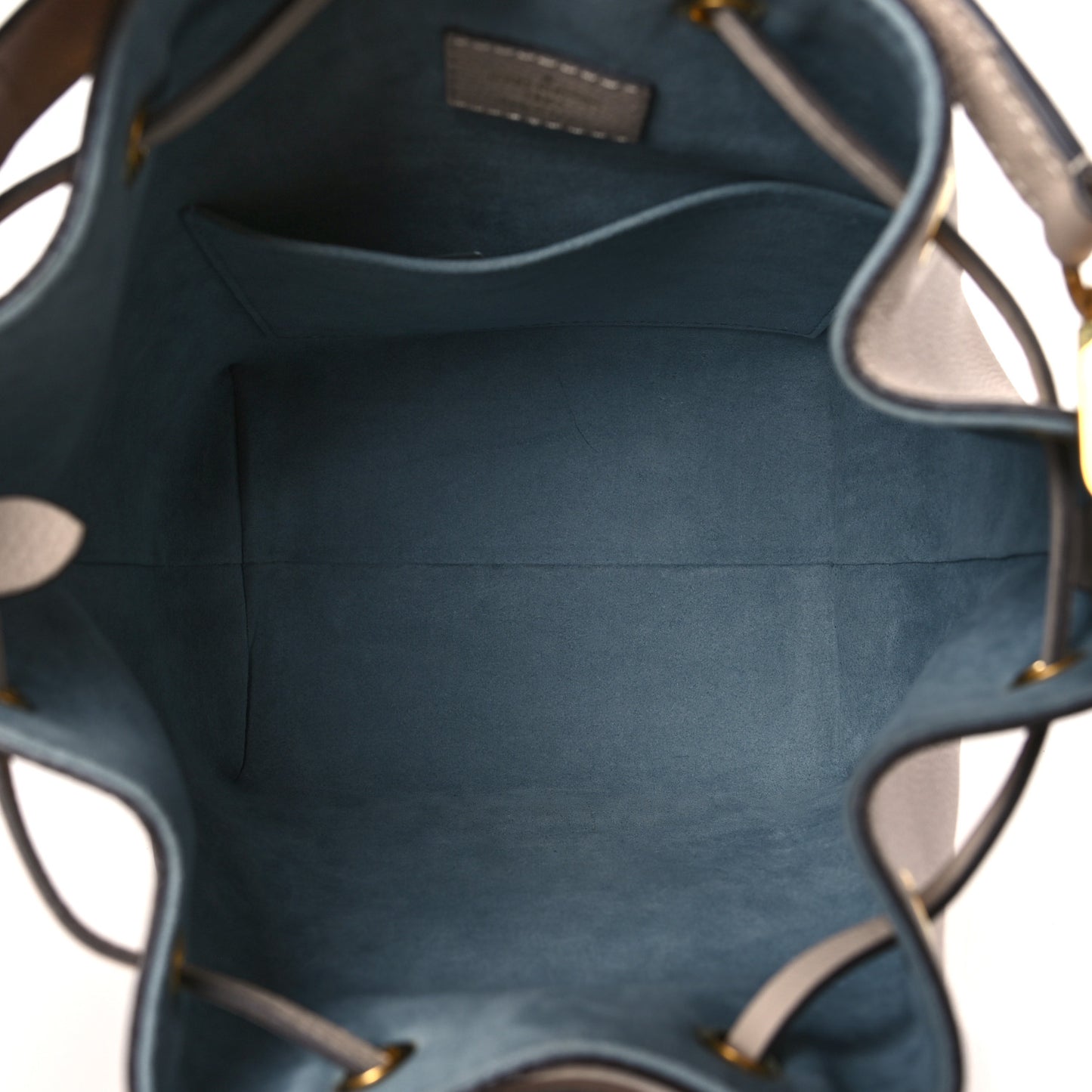 Calfskin Lockme Bucket MM Greige