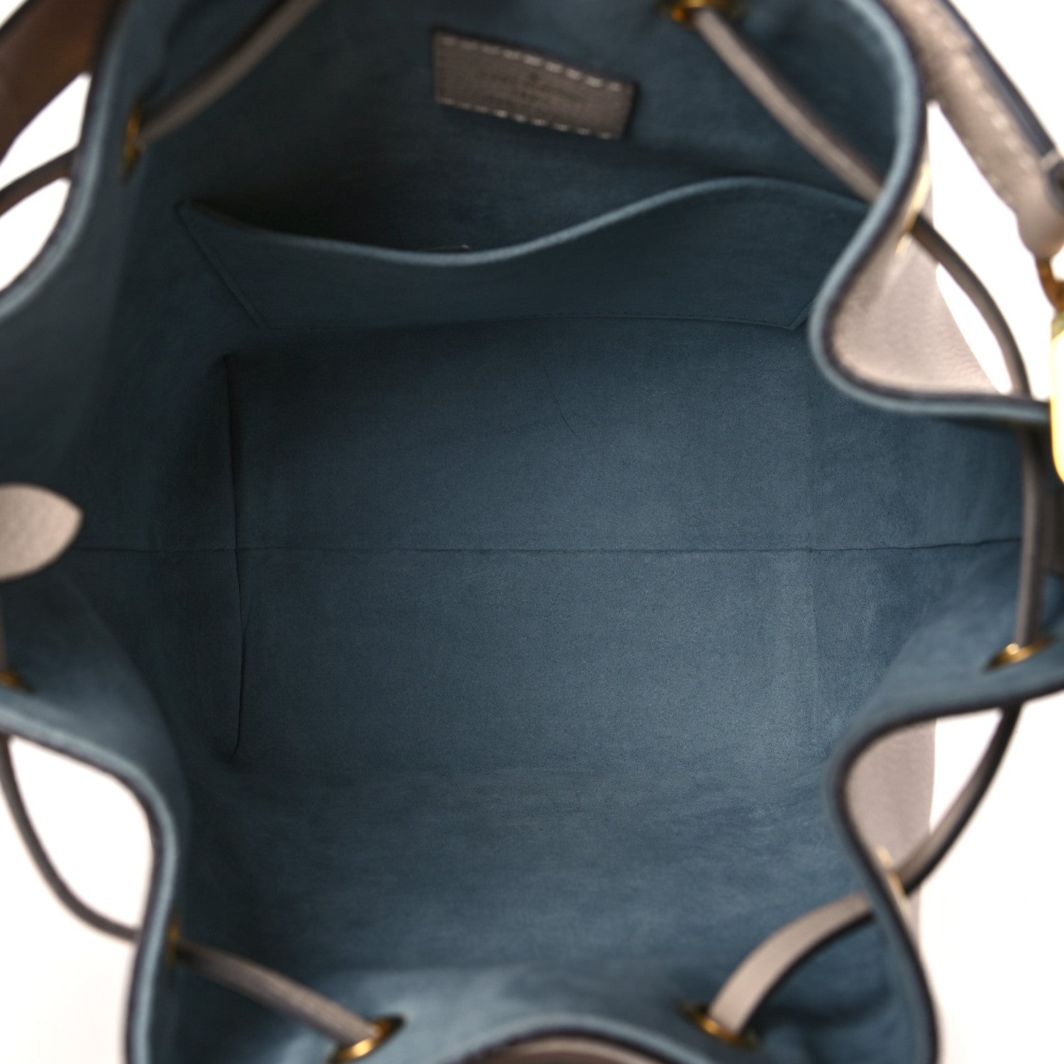 Louis Vuitton Calfskin Lockme Bucket MM Greige 5 of 8