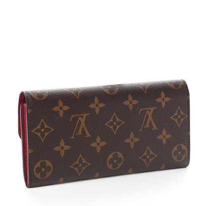 Louis Vuitton Monogram Emilie Wallet Fuchsia 2 of 8