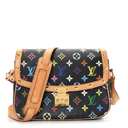 Louis Vuitton Monogram Multicolor Sologne Black 1 of 9