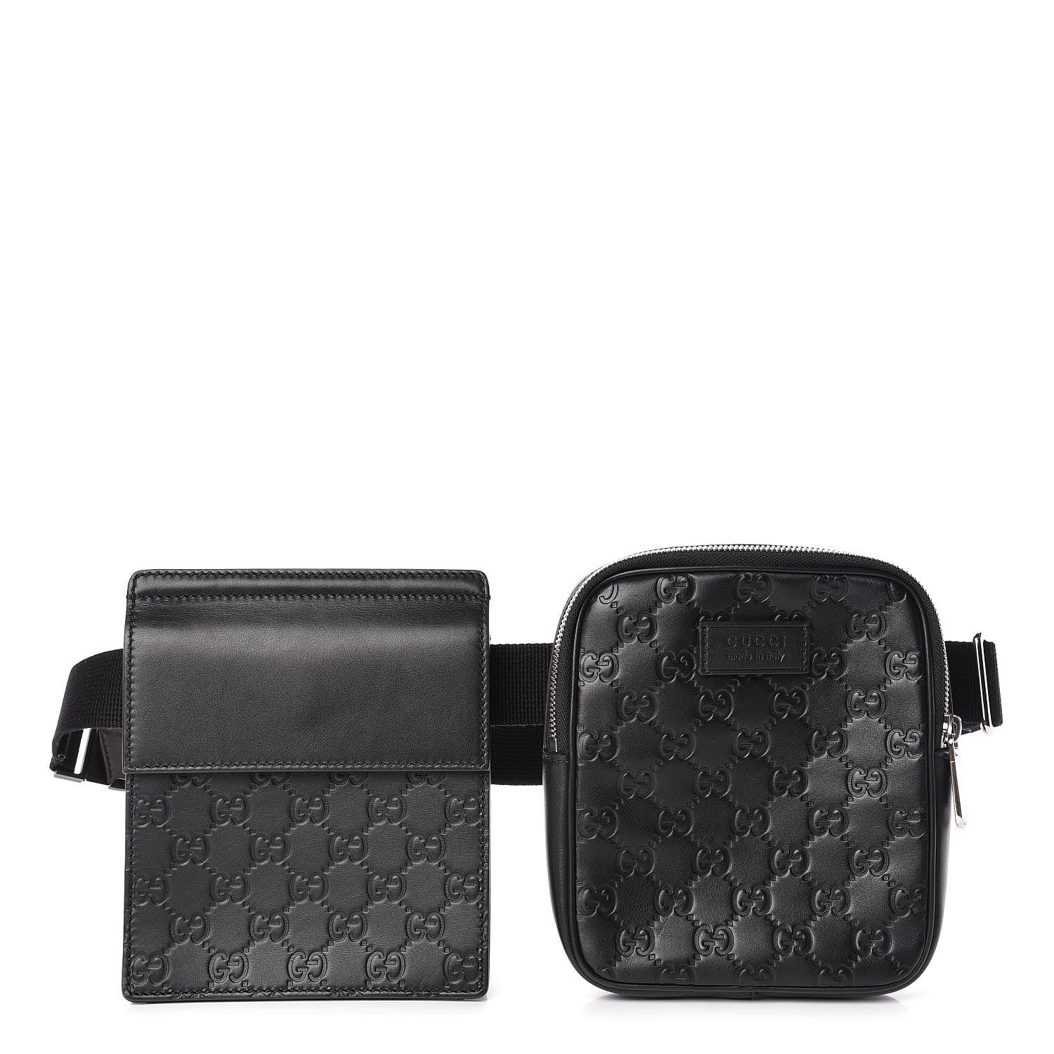 Gucci Guccissima Belt Bag Black 1 of 13
