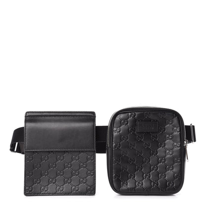 Gucci Guccissima Belt Bag Black 1 of 13