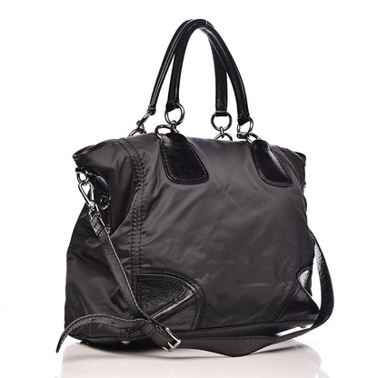 Prada Tessuto Nylon Vitello Shopping Tote Antracite 3 of 13