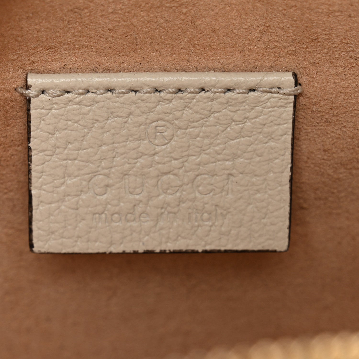 Gucci Textured Calfskin Web Mini Ophidia Round Shoulder Bag Mystic White 6 of 10