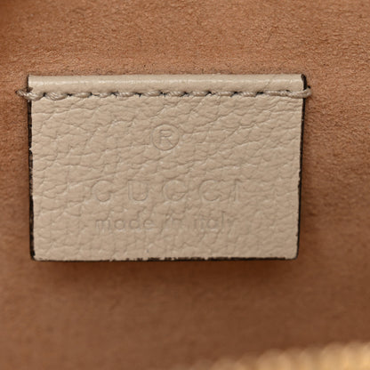 Gucci Textured Calfskin Web Mini Ophidia Round Shoulder Bag Mystic White 6 of 10