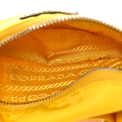 Prada Tessuto Nylon Wrist Pouch Giallo 5 of 11