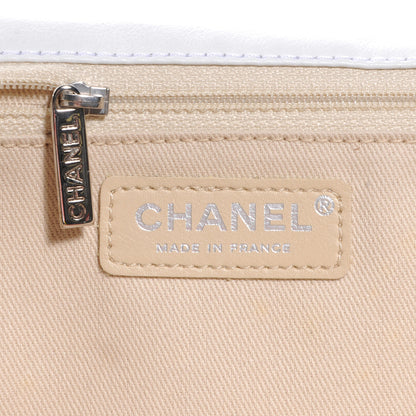 Chanel Calfskin Stitched Large Flap White 6 of 7