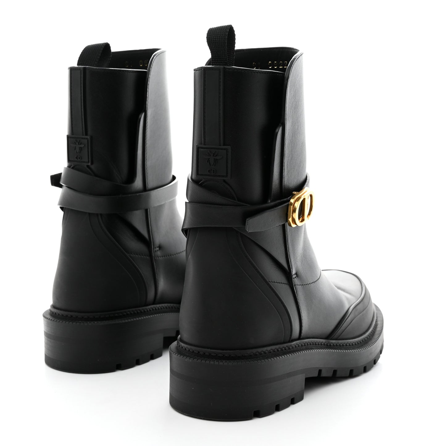 Calfskin Empreinte Ankle Boot 36.5 Black