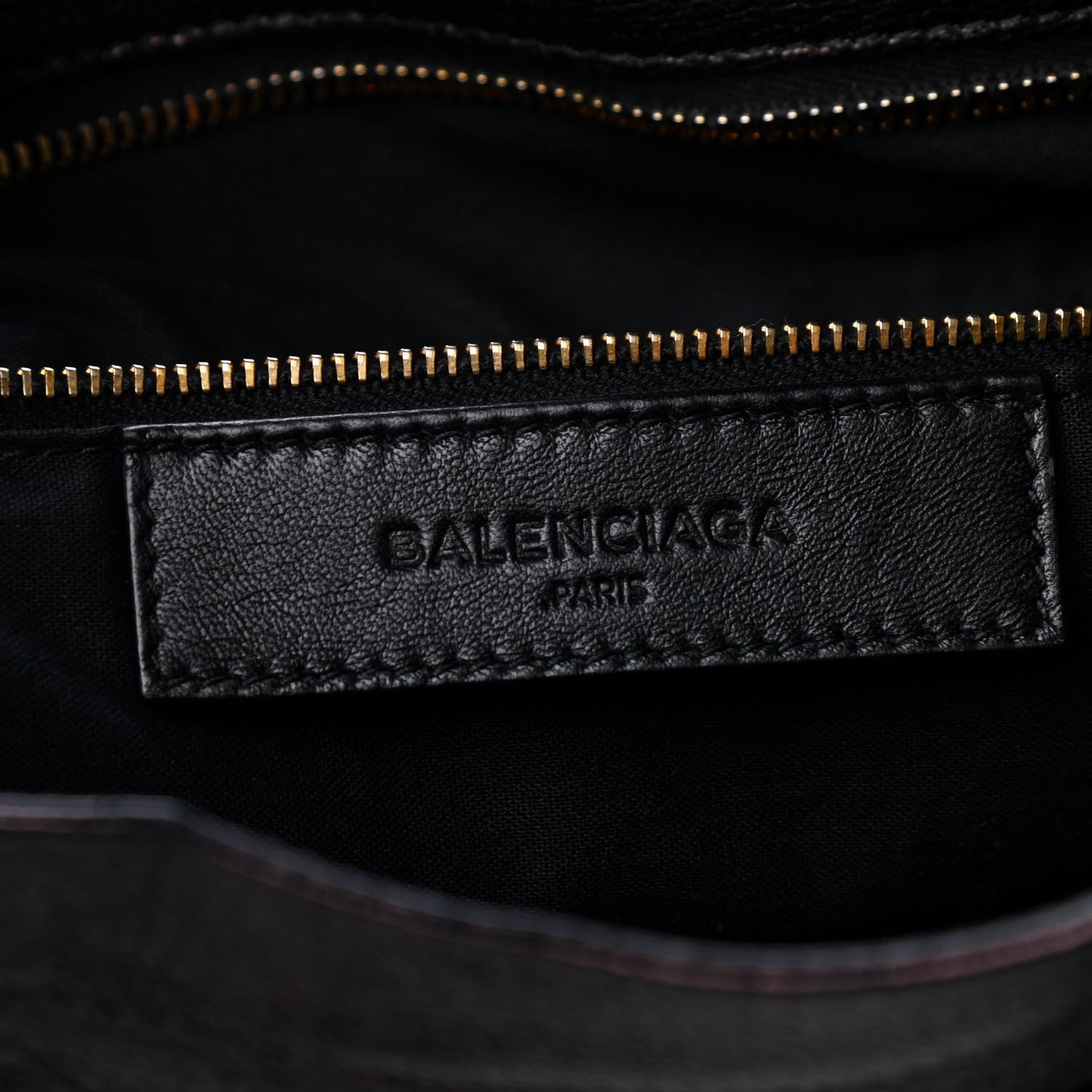 Balenciaga Chevre Gold Metallic Edge Hardware Velo Black 6 of 9